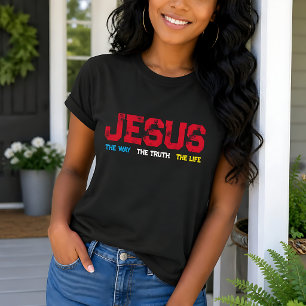 Camiseta Jesus O Caminho A Verdade A Vida Grunge 