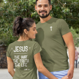 Camiseta Jesus O Caminho A Verdade A Vida João 14:6 Escritu