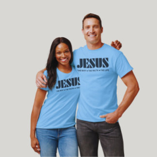 Camiseta Jesus - O caminho, a verdade e a vida,