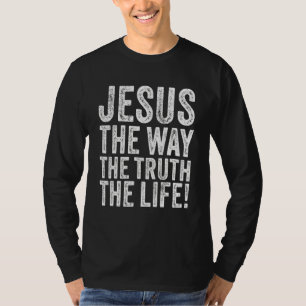 Camiseta Jesus O Caminho da Verdade Vida Cristã Religião de