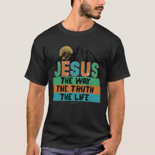 Camiseta Jesus O Caminho, Verdade e Vida João 146 Escritura