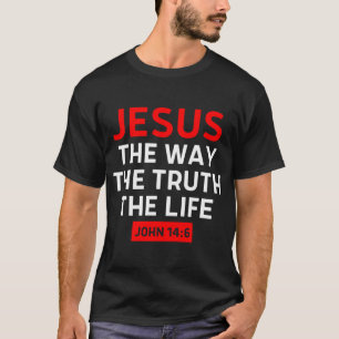 Camiseta Jesus O Caminho Verdade Vida João 14 6 Bíblia Cris