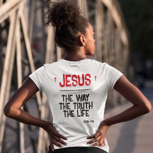 Camiseta Jesus O Caminho Verdade Vida João 14:6 Bíblia Grun