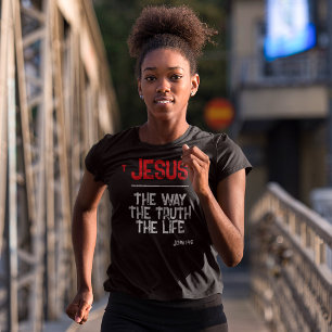 Camiseta Jesus O Caminho Verdade Vida João 14:6 Escritura B