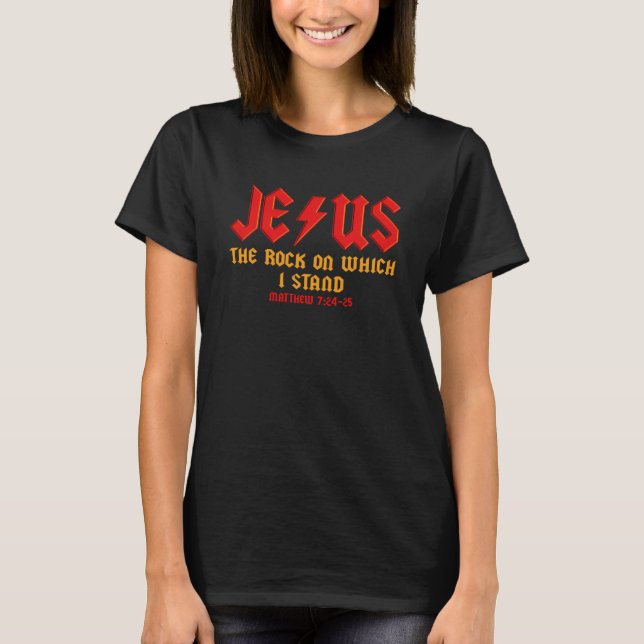 Camiseta Jesus, O Cristão Rock Em Que Eu Sou Matthew (Frente)