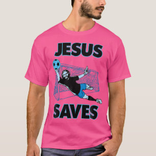 Camiseta Jesus O Futebol Goalie Salva Fé Cristã T Gi