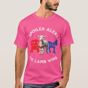 Camiseta Jesus O Lamb ganha Presidente Cristão Americano P