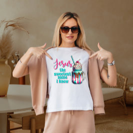 Camiseta Jesus o nome mais doce que eu conheço