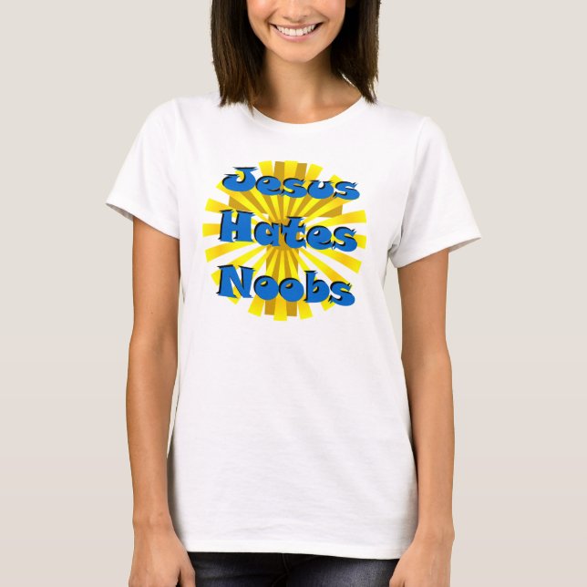 Camiseta Jesus Odeia Noobs (Frente)