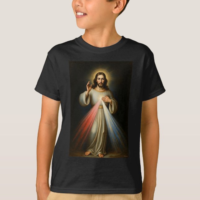 Camiseta Jesus of the Divine Mercy Kid's Tee Shirt (Frente)