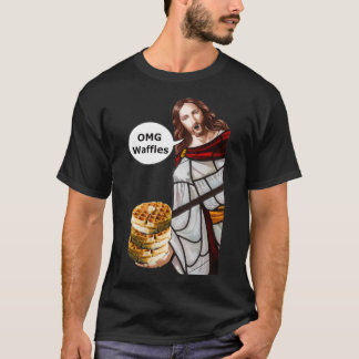 Camiseta Jesus OMG waffles