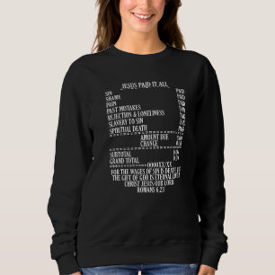 Camiseta Jesus Pagou Tudo Na Cruz Cristã Jesus Fai