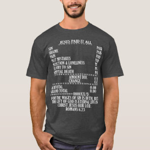 Camiseta Jesus Pagou Tudo Na Cruz Cristã Jesus Fi
