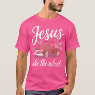 Camiseta Jesus Pega A Roda Cristã Caminhão Rosa Amor