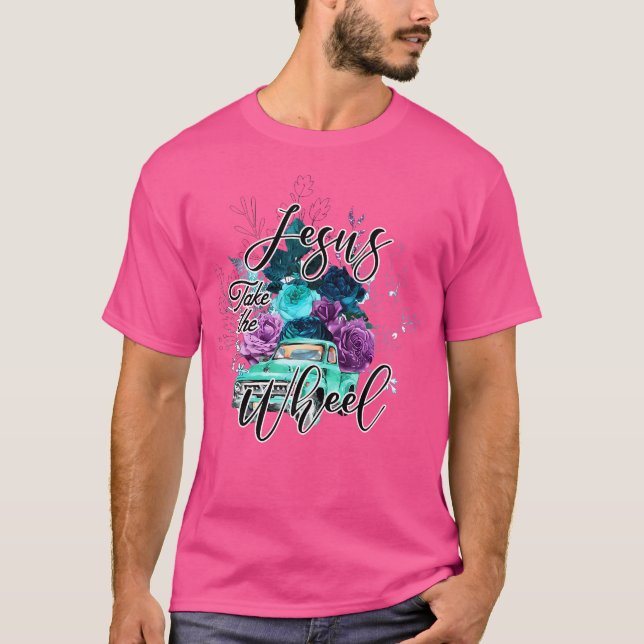 Camiseta Jesus Pega A Roda Cristã Fé Jesus Deus Lov (Frente)