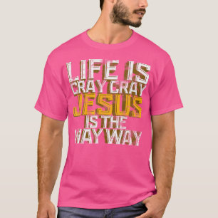 Camiseta Jesus Por Homens A Vida É Cray Jesus É Muito Gay