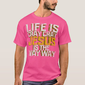 Camiseta Jesus Por Homens A Vida É Cray Jesus É Muito Gay