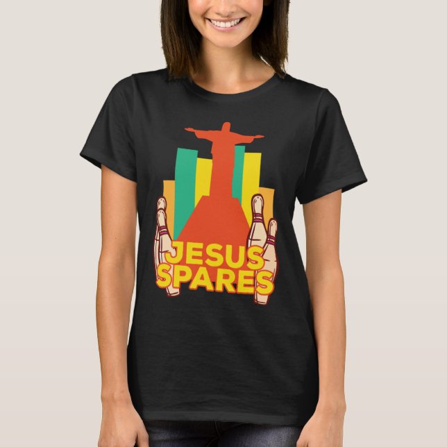 Camiseta Jesus Poupa Equipe de Boliche Cristã (Frente)