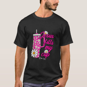 Camiseta Jesus Preenche As Minhas Flores Daisy Copas Christ