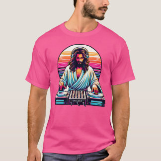 Camiseta Jesus Raves Dj Rave Techno Festival de Festas