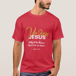 Camiseta JESUS RAY SEASON NATAL NATAL Escritura Cristã