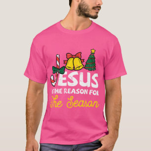 Camiseta Jesus Razão Para A Época, Natal Cristão, Wo