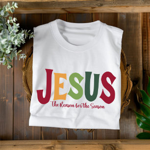 Camiseta Jesus Razão para a Temporada Natal Cristã