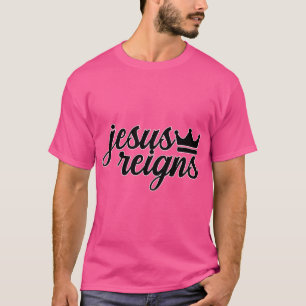Camiseta Jesus reina cristão