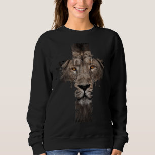 Camiseta Jesus Religioso Cristão O Leão Da Cruz Judaica