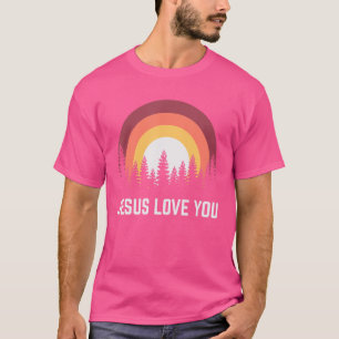 Camiseta Jesus Religioso Te Ama Cristão