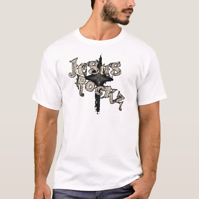 Camiseta Jesus Rockz Christian (Frente)