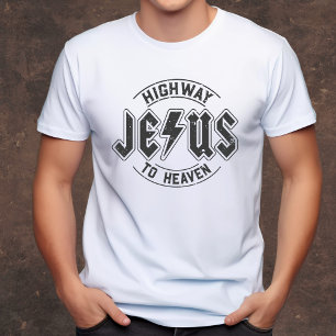 Camiseta Jesus - Rodovia para o cristão dos homens do céu