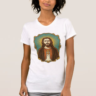 Camiseta Jesus Rolha de Vinho Quebrada Garrafa Presa Sommel