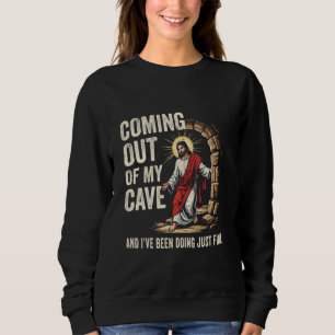 Camiseta Jesus Saindo Da Minha Caverna E Eu Estou Bem