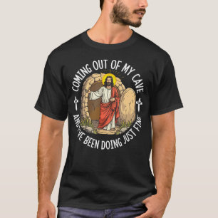 Camiseta Jesus Saindo Da Minha Caverna E Eu Estou Me Saindo