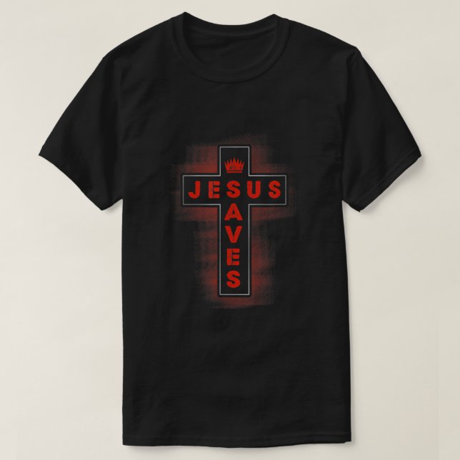 Camiseta Jesus salva a cruz (Frente do Design)