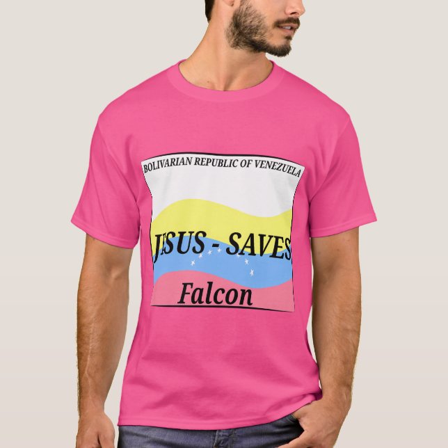 Camiseta Jesus Salva a Placa de Licença (Frente)