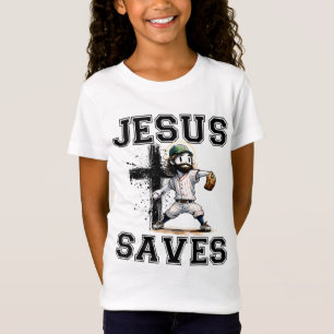 Camiseta Jesus Salva Baseball Cristão Faith Cro Religioso