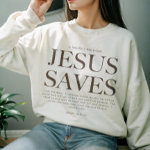 Jesus Salva | Estética cristã Unisex Roupa