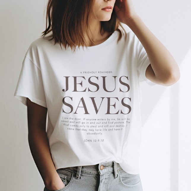 Camiseta Jesus Salva | Estética cristã Unisex Roupa (Criador carregado)
