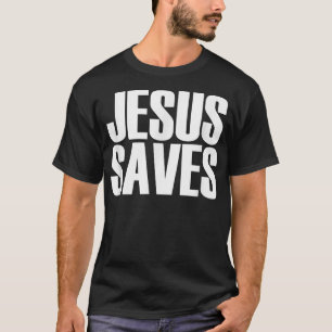 Camiseta Jesus Salva - Fé Cristã Popular Cita T-shir