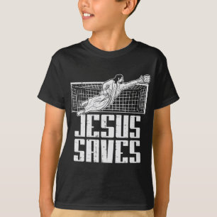 Camiseta Jesus Salva Futebol Futebolista Cristiano Goleiro 