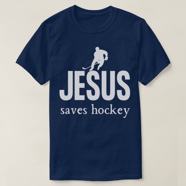 Camiseta Jesus Salva Hockey (Frente do Design)