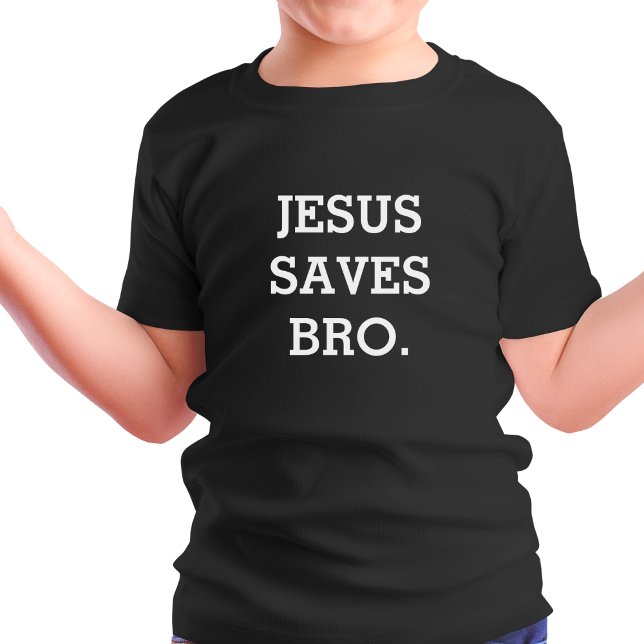 Camiseta Jesus Salva Irmão. Preto (Criador carregado)