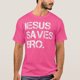 Camiseta Jesus Salva Irmão - Religião Cristã Engraçada Vint