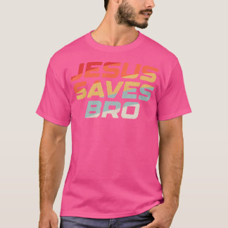 Camiseta Jesus Salva Irmão - Religião Cristã Engraçada Vint