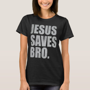 Camiseta Jesus Salva Irmão Vintage Religião Cristã 4
