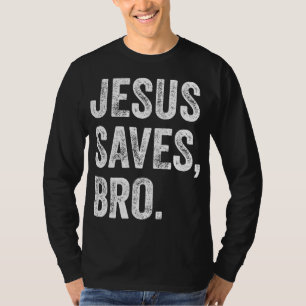 Camiseta Jesus Salva Mulheres Cristãs Meninos Meninos Menin