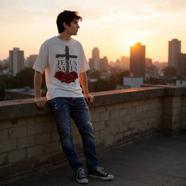 Camiseta Jesus Salva Tee (Criador carregado)