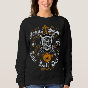 Camiseta Jesus salva todos os outros que sofrem metade dos